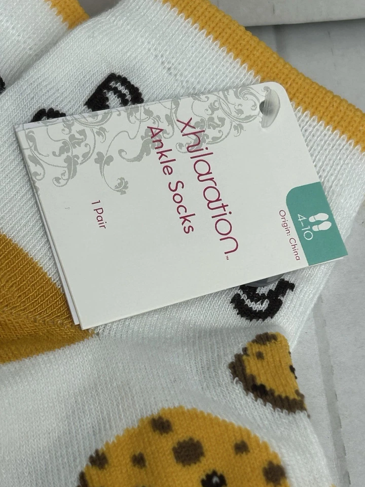 Xhilaration 9 Pares Rosa Flamenco Galletas Calcetines al Tobillo Mujer Zapato Talla 4-10 Foto 2 de 4