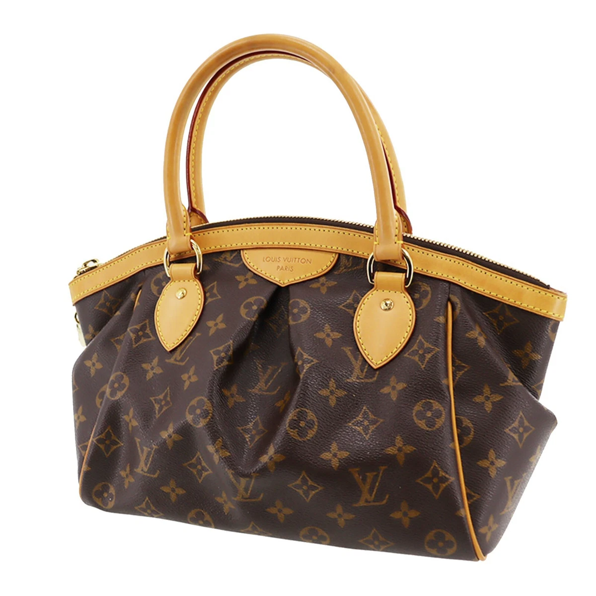 LOUIS VUITTON LV Tivoli PM Used Handbag Monogram Brown M40143 Vintage  #BQ835 Y