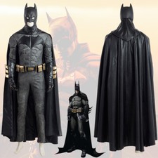 The Batman Costume Justice League Bruce Wayne Cosplay Suit Men Outfit Halloween