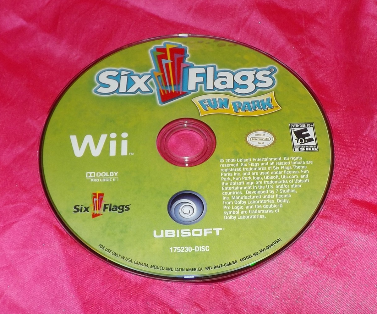 🎮 NINTENDO Wii SIX FLAGS FUN PARK VIDEO GAME DISC ONLY | eBay