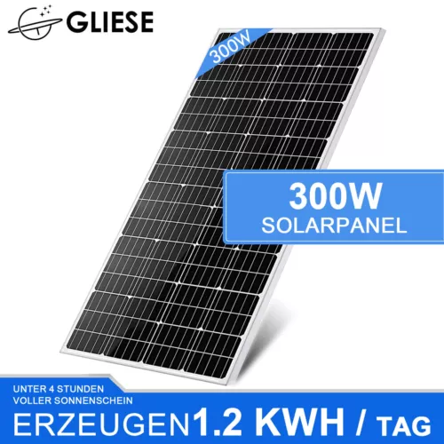 300 Watt Solarmodul 300W Solarpanel PV Photovoltaik Balkonmodul Mono Solarzelle