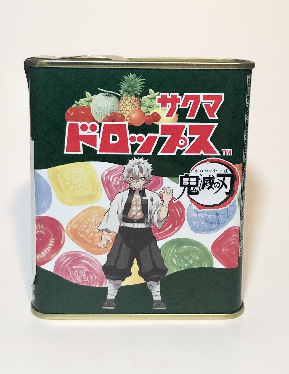 Sakuma Tin Fruit Drops Demon Slayer Sanemi Shinazugawa Japan Candy