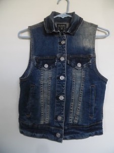 denim vest ebay