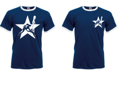 Joe Strummer, The Clash T Shirt, Cotton Ringer, Old Skool Punk Rock