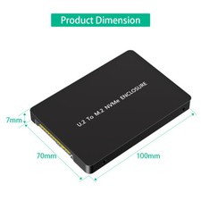 U.2 To M.2 NVMe ENCLOSURE U.2 SFF-8639 To NVMe SSD Aluminum Case for PC Computer