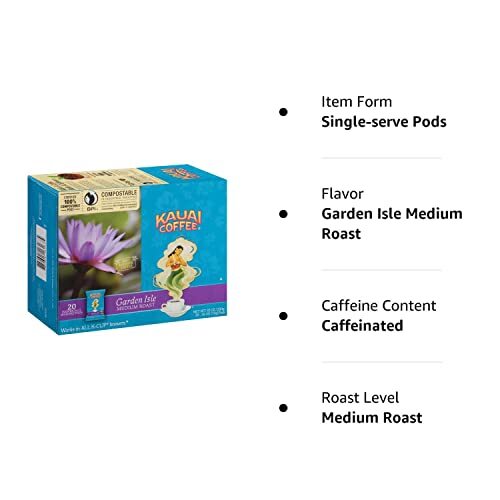 Kauai Coffee Garden Isle Medium Roast Individually Wrapped