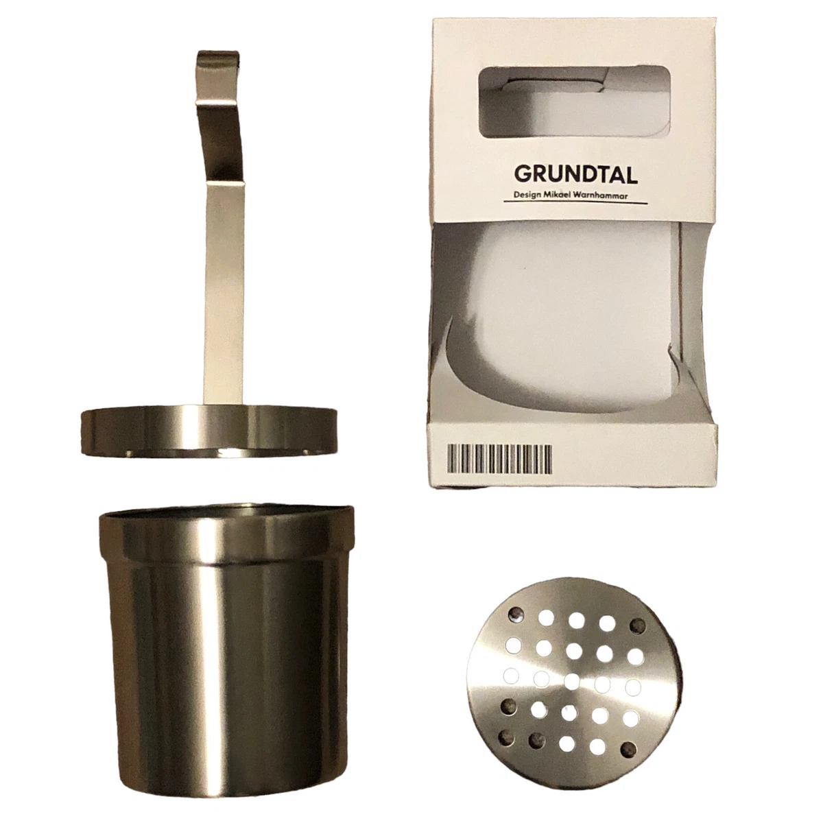 GRUNDTAL Cutlery Holder | Kitchen Stainless eBay Hanging Steel 102.020.88 Utensil Ikea