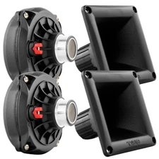 2x DS18 PRO-DR250 2" VC Compression Driver Speaker 200W Rms 8 ohm + Plastic Horn