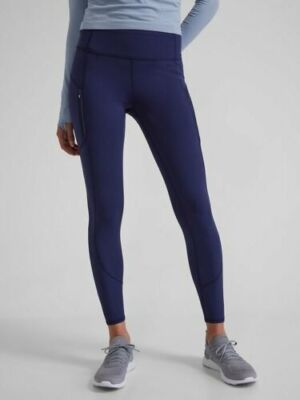Athleta Plus 2X Rainier Tight In Plush SuperSonic Dress Blue NEW! #487745