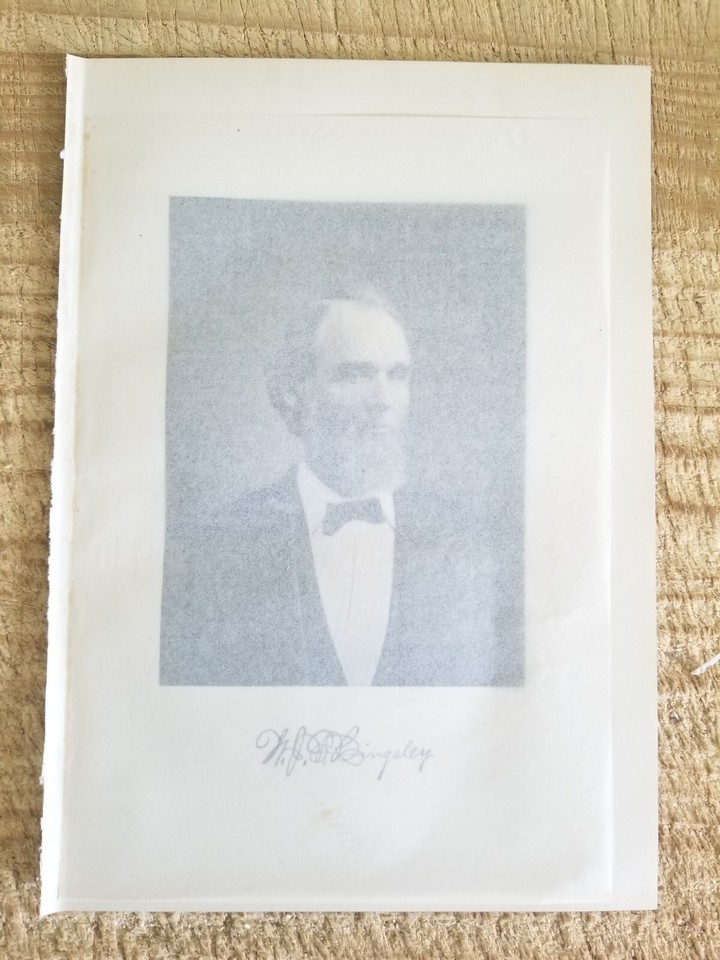 WILLEY JP KINGSLEY,UTICA,NY 1800's DOCTOR.1912 10.2" x 7" ENGRAVING