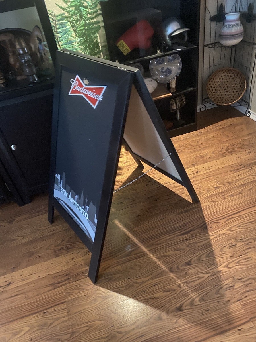 Budweiser & Bud Light Beer Sidewalk Menu Chalk Board Sign