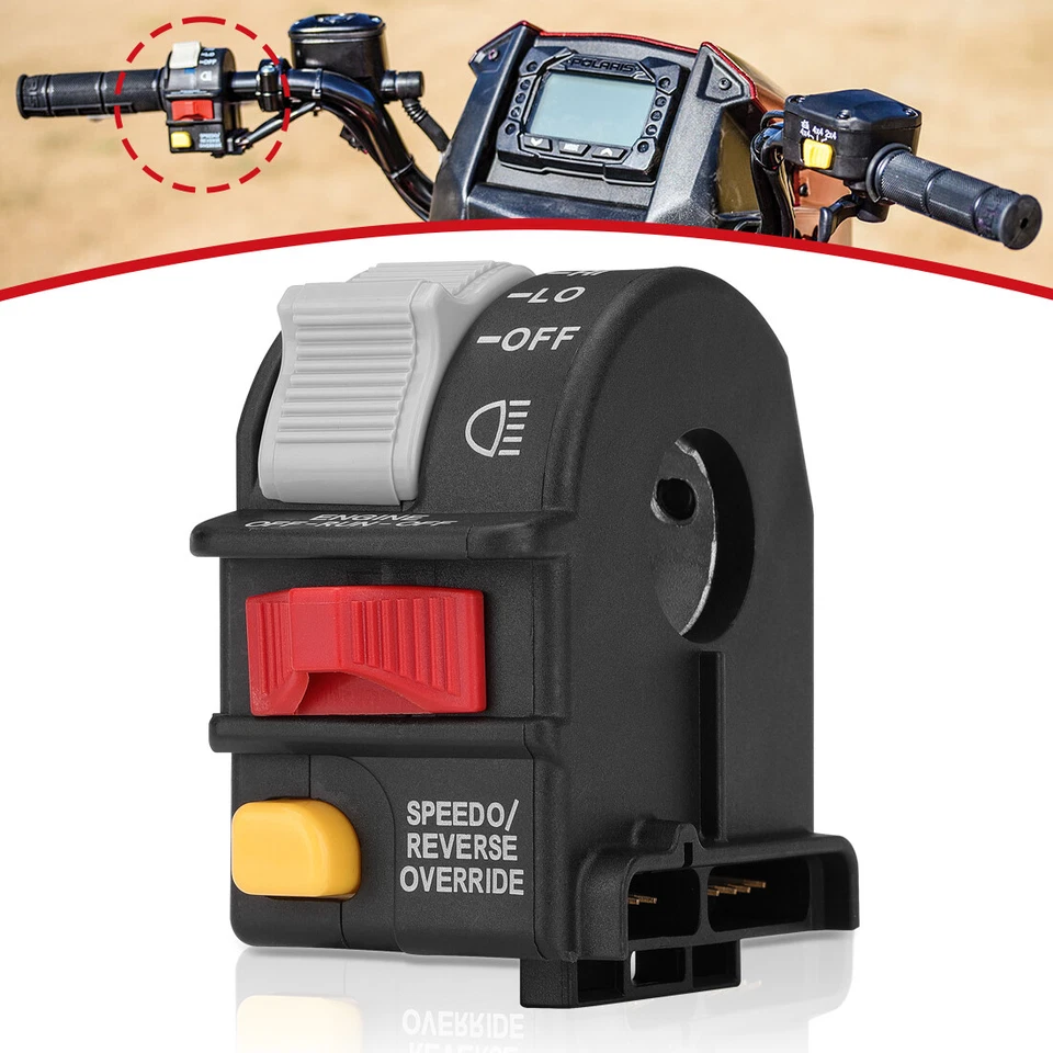 Interruptor de luz/matar/parada de haz alto/bajo del faro del manillar izquierdo 4010592 para Polaris Foto 2 de 4