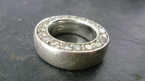 Ring elegant spannendes Design sehr massiv 925er Sterling Silber Ringgröße 56 - Picture 3 of 5
