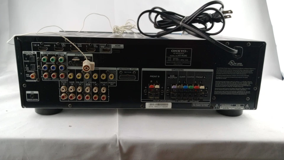 Receptor AV Onkyo HT-R390 5.1 canales HDMI receptor de cine en casa -SIN CONTROL REMOTO Foto 2 de 4