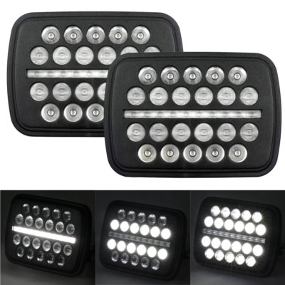  Eagle Lights 5'' x 7'' SLIM LINE Multi LED Projection Headlight - 2 Pack