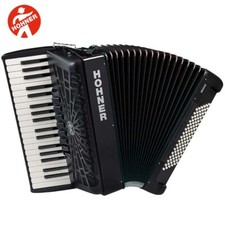 Hohner BR96B-N Bravo III Piano Black Accordion 96 Bass 37 Keys Jet Black