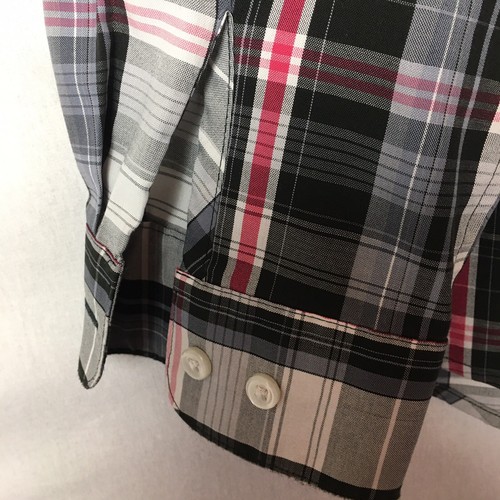 Womens ORVIS Shirt Carefree Grey Red Check Long Sleeve Tartan Plaid Casual 12 - Picture 3 of 8