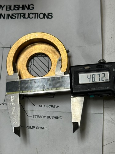 US Motors 365657 Steady Bushing Vertical Motor Shaft Stabilizer Holloshaft - Picture 4 of 6