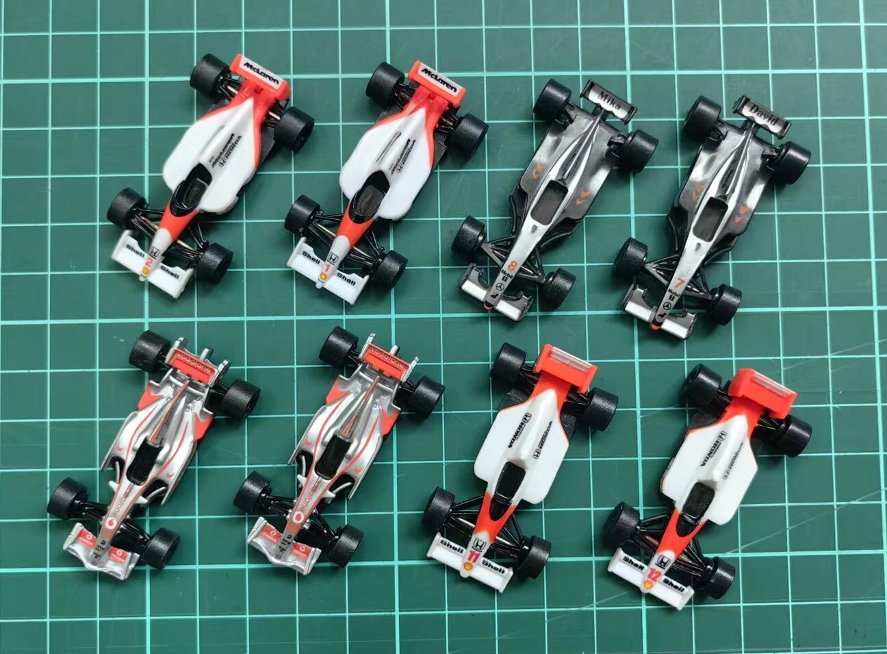 Kits modelo F1 (longitud 5 cm) 1/87? McLaren mp4 (8 coches)