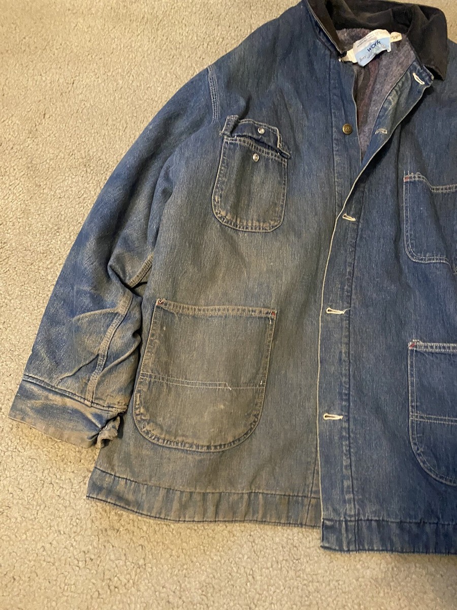 Vintage Sears Work Leisure Heavy Coat Jacket Size-Button Up Vintage Sears Work Leisure Heavy Coat Jacket Size-Button Up