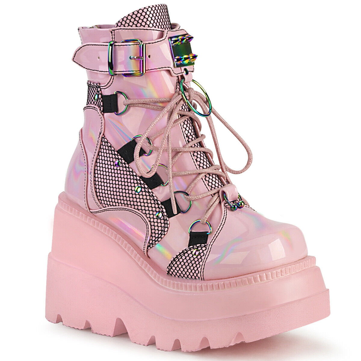 Barbie Pink 90s Platform Shoes Wedge Festival Sneaker Boots Barbie Pink 90s Platform Shoes Wedge Festival Sneaker Boots