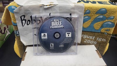 BIG BASS FISHING PS1 SONY PLAYSTATION 1 VIDEO GAME IN CASE NO MANUAL / ART