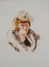 André DIGNIMONT: Suzanne, Original Signed LITHOGRAPH, 1946