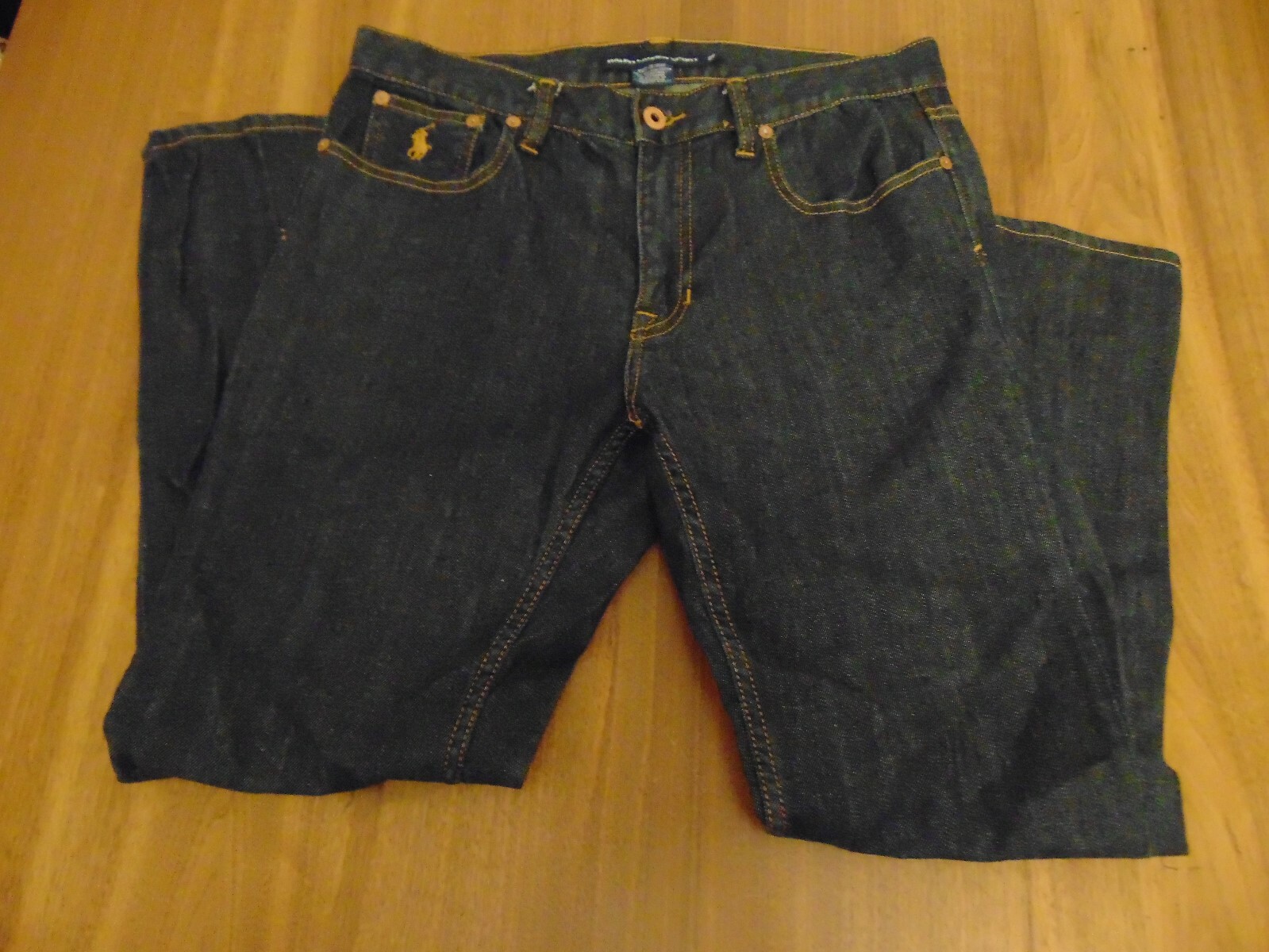 PONY Jeans donna Ralph Lauren Sport nero con punto rame elasticizzato leggero cono 29