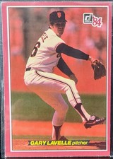 1984 Donruss Action All-Stars Gary Lavelle Jumbo #1 San Francisco Giants
