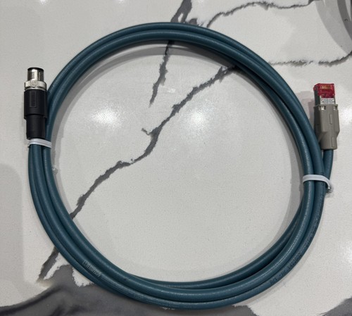 Phoenix Contact 4LN0 E335024 Ethernet Comm Cable RJ45 To M12 4-Pin, 2 Meter