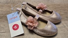Cat Jack Little Girls Flower Slip-On Ballet Flats Size 5