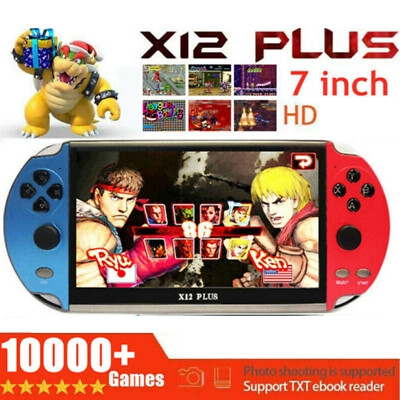 X12plus 16GB Handheld Spielkonsole 1000 Spiele MP4 7'' Video Game Consoles