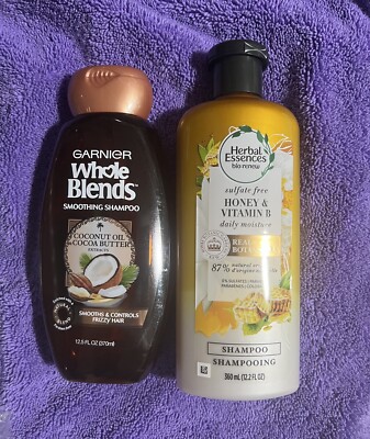 Herbal Essences Bio:Renew Shampoo Honey & VitB 12.2 Oz & Garnier WB Coconut Sham