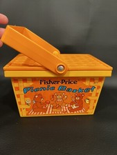 Vintage 1974 Fisher Price Picnic Basket - Basket ONLY