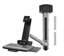 Ergotron 45-273-026 Styleview Sit-Stand Combo Ergonomic Computer Workstation