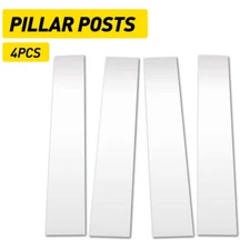 Chrome Pillar Post Door Window Trim For Ford F150 F-150 Super Cab Crew 2004-2014