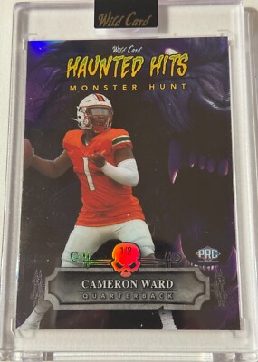   Cam Ward 2024 Haunted Hits Werewolf 1/2   Tennessee Titans No. 1 Pick  