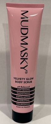 MUDMASKY Velvety Glow Body Scrub 6 fl oz / 180 ml FULL SIZE Sealed NEW France