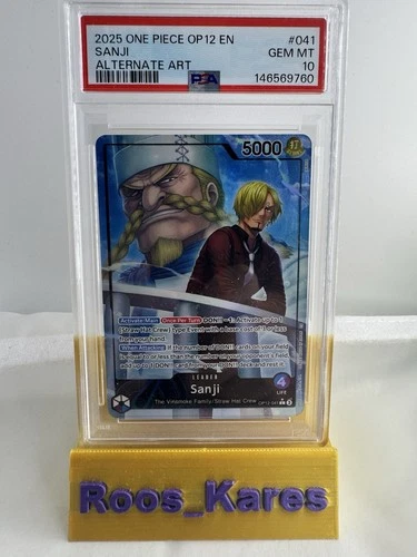 One Piece Op12-041 Legacy Of The Master Sanji Alternate Alt Art Leader PSA 10