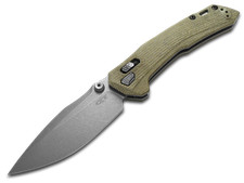Zero Tolerance Crossbar Lock ZT 0203 Olive Canvas Micarta M390 Stainless Knife