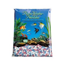 Pure Water Pebbles Frosted Aquarium Gravel Pastel Rainbow Select Size:: 5 lb.