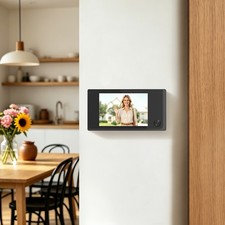 200W HD Black Camera Smart Peephole Viewer Camera Digital Door Eye with Screen
