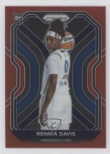 2021 Panini Prizm WNBA Red Prizm 291/299 Rennia Davis #97 Rookie RC 5ya