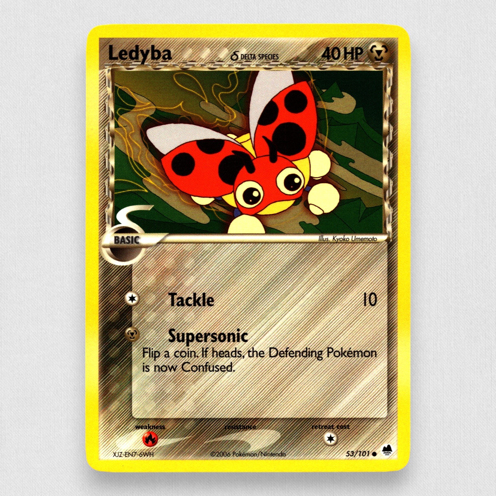 Ledyba (Delta Species) 53/101 Dragon Frontiers Regular Pokemon TCG NM