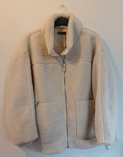 Womens Cream Coat F&F size XL 20-22 Good Condition Ladies Winter Jacket