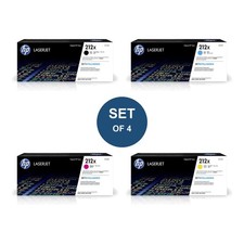 HP 212X High Yield Toner Set Genuine W2120X W2121X W2122X W2123X M554 M555 NEW