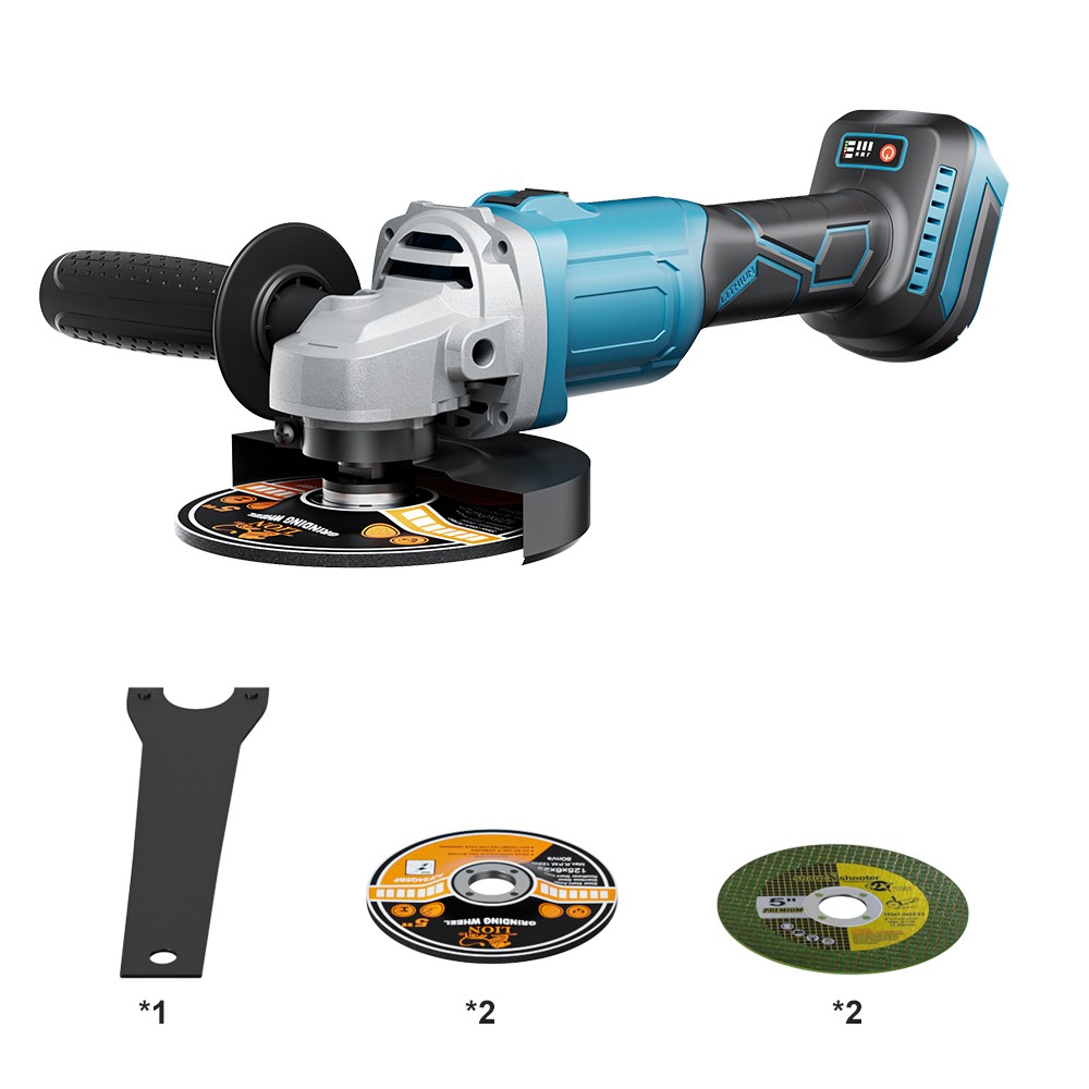 Electric Cordless Angle Grinder for Makita 18V Battery 125mm 8000RPM Brushless