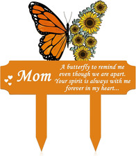 Butterfly Memorial Stakes, Mom Cemetery Decorations for , Memorial Gifts for Lo