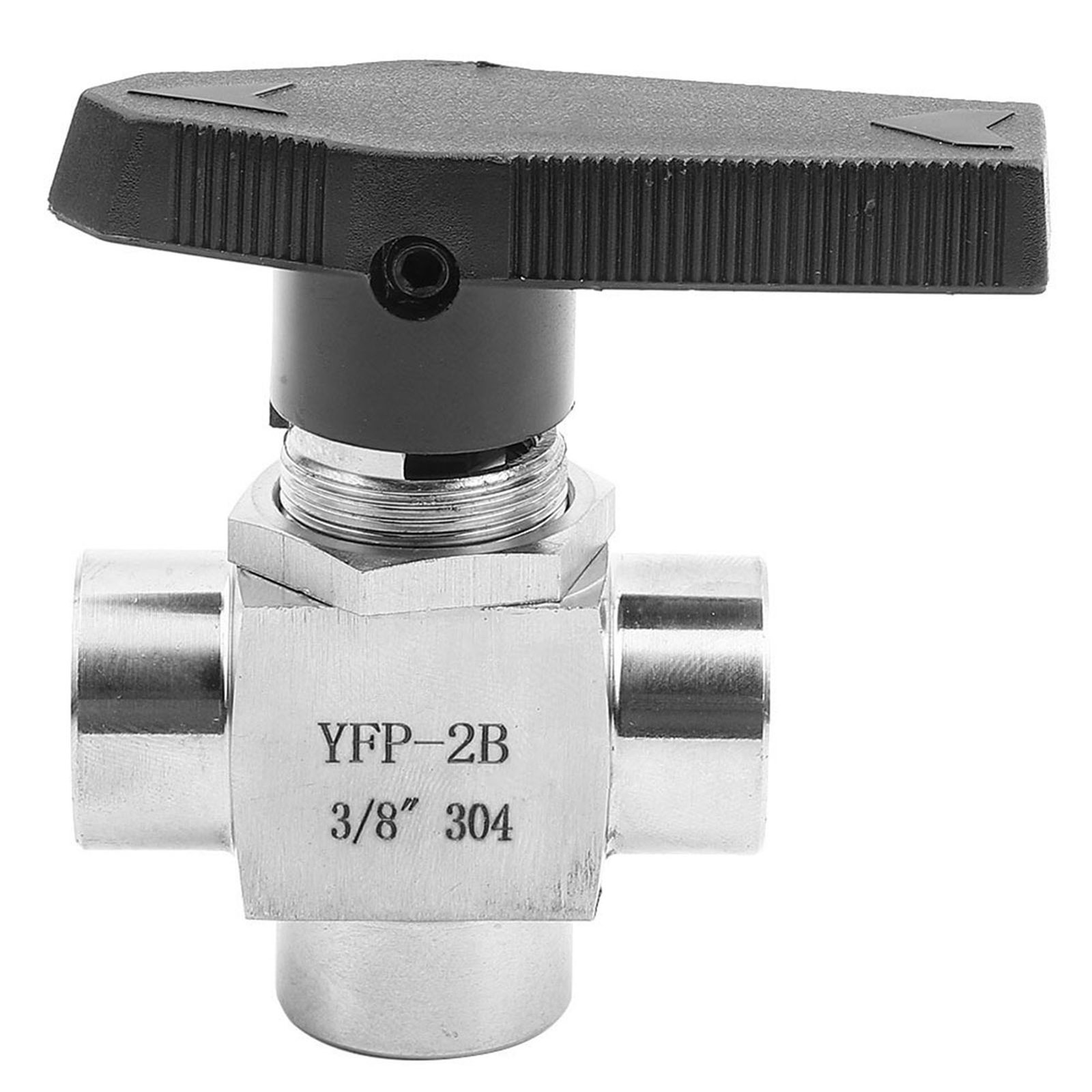 3 Way Ball Valve BSPP Female Thread Stainless Steel Valve For Water Pipe