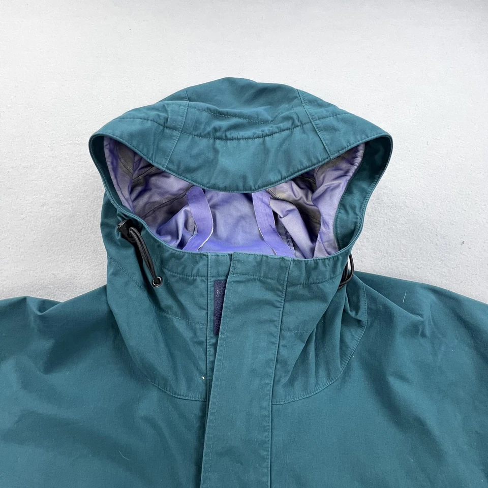 Vintage Simms Gore Tex Fishing Jacket Mens XL Green Hooded Wading Rain 90s - Image 2 of 4